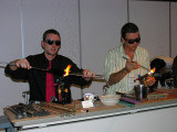 Devin Somerville and Paul Stephan (old roommates) made a 'Pimp Cane' together, which Aki later bought at auction.