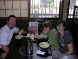 Ate lunch at a little noodle shop in Aki's little shop complex. Our first noodle meal.