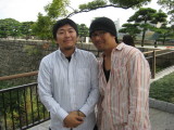 Next stop was Osaka Castle and Museum. Which one is Aki and which is Yoshio?