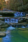 Bark Camp creek cascades
