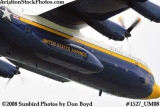 USMC Blue Angels Fat Albert C-130T #164763 at the Great Tennessee Air Show practice show at Smyrna aviation stock photo #1527