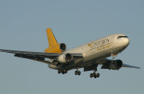Centuriond DC-10 turns toward the runway
