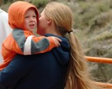 August 2008 - Kyler and Karen on an open-air car on the Royal Gorge Railroad
