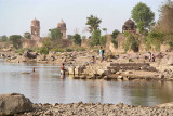 Washing in the Betwa River Orchha
