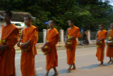Monks collecting alms, Luang Prabang
