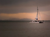 Catamaran at Sunset