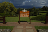 The sign says it sits on the equator - truthfully not quite, but who's looking, right?