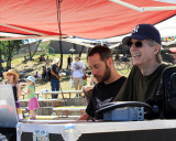 Furthur Festival, May 29-31, 2010, Phil Lesh watches his son Grahame's band, Maiden Lane