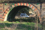 An arch of Richmond Railway bridge.