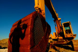 Steam Shovel and Alien Photographer