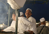 Place Jemaa el-Fna -- open air food stalls