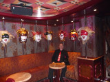 Venetian Masks in Comedy Club on Carnival Dream