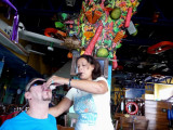 Bill Doing Shots at Margaritaville, Cozumel