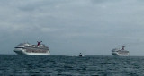 Carnival Dream & Carnival Glory at Anchor