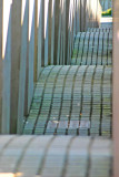 Between the stones at the Holocaust Memorial