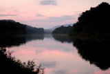 River Periyar sunset from Hornbill Camp