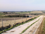 Looking north over East Kennet village.