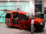 at the VW showroom