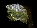 Desde dentro de la gruta