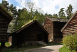 Rough timbered farm house in Norsk Folkemuseum