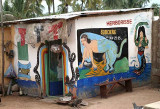 In Kpalimé. Temple of the voodoo priest François.