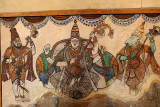Fresco at Brihadisvara temple in Tanjore, Tamil Nadu.