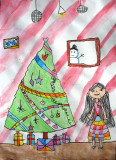 Merry Christmas! Nancy Chen, age:5