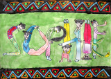 my name design : Yoga Sophie, Sophie Dong, age:10