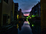 The last flares of sunset