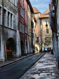 Every morning they washed the old streets carefully....