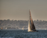 sailboat on san diego bay