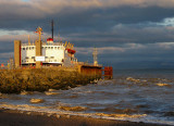 traversier et jour de tempête