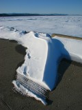 trace de pneu à Kamouraska