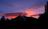 Sunrise on Mt Adams from Horseshoe Meadow