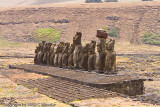 15 in a row, Tongariki. Good example of the Ahu or platform.