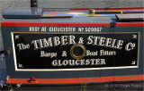 Sign on a Barge.