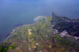 Paddies on the shores of Taal Lake, Laurel, Luzon, Philippines