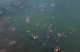 Fish farms, Lake Taal, Luzon, Philippines