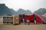 Preparing the balloon for inflation