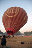 The balloon rises