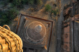 Basket directly over a stupa, Bagan