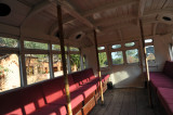 Inside the Balloons Over Bagan bus back at the hotel