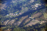 Terraced hillside, Himalaya foothills above Kathmandu, Nepal