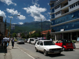 Entering the city center