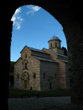 Entering Visoki Dečani Monastery