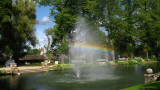 Rainbow in a fountain, Maija Parks