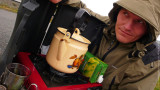 Waiting for the Tea - it's Cold Out Here!