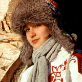 Girl at the Cap with Ear-Flaps I