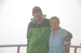 Seldom Seen and Fireweed at Clingman Dome in the fog