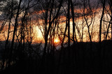 Sunrise on the hike to Fontana